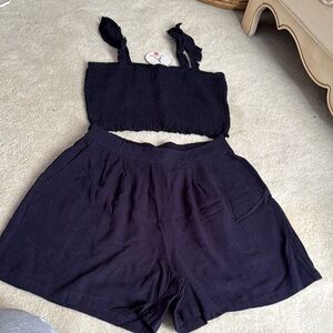 Navy Two-Piece Set